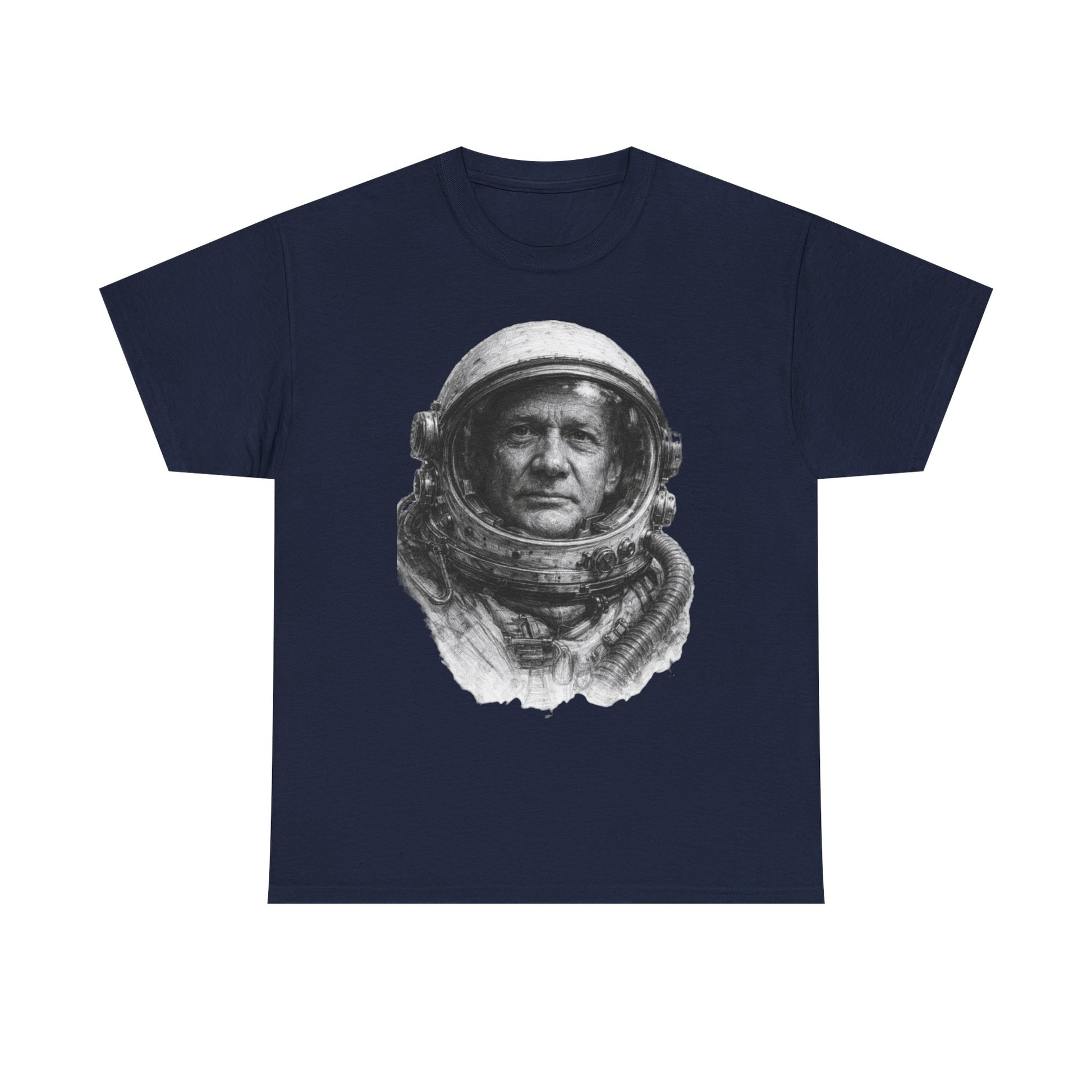 Nasa Sci-fi inspired astronaut reflection shirt with cosmic aesthetic