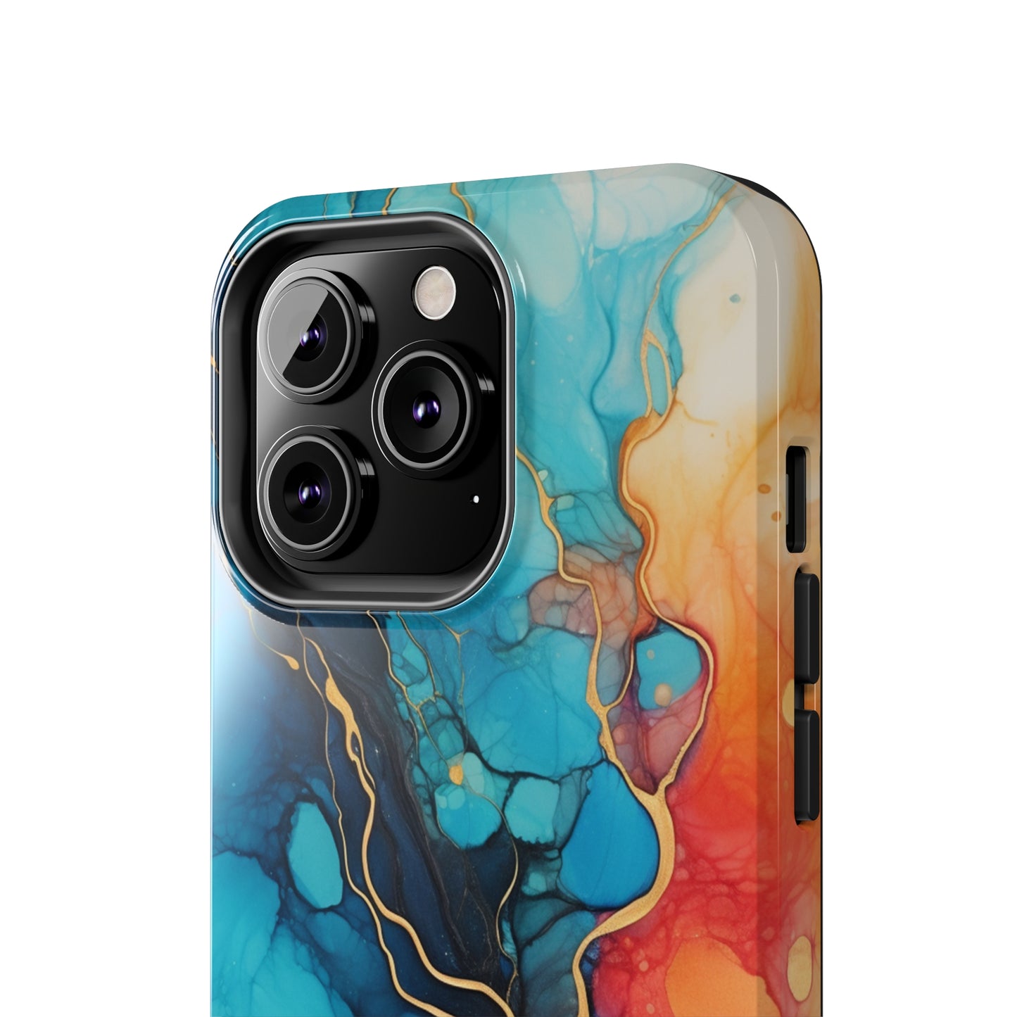 Marbled Watercolor iPhone Case | Embrace the Mesmerizing Multicolor Art