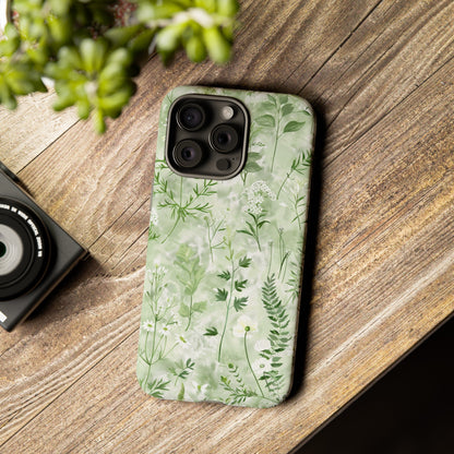 Floral Sage Green Wildflower Phone Case