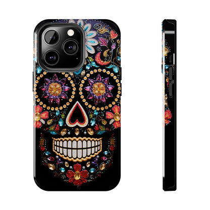 Sugar Skull iPhone Case | Dia de los Muertos Design for Apple iPhone | Halloween Aesthetic