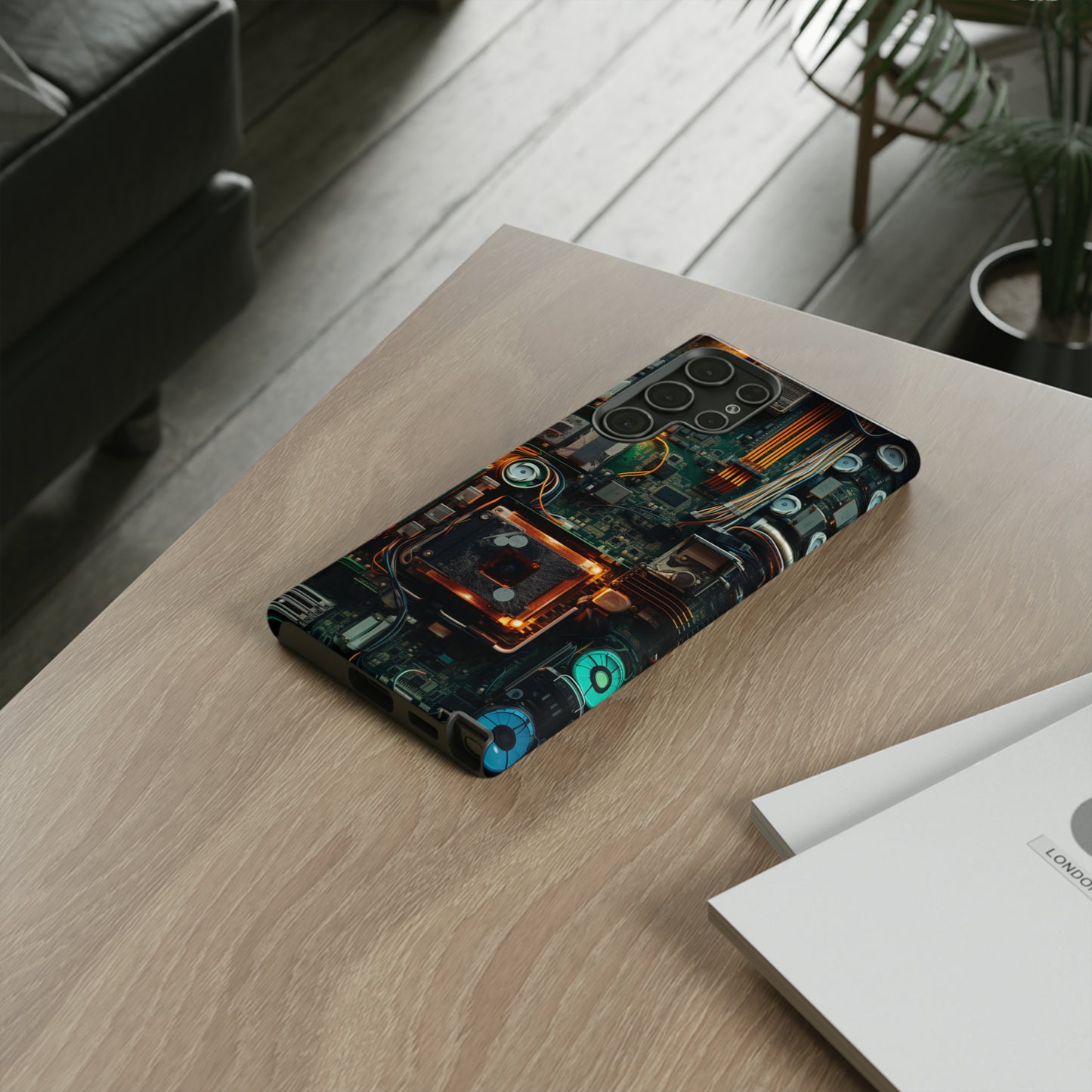 Circuit Board Themed Tough Phone Case