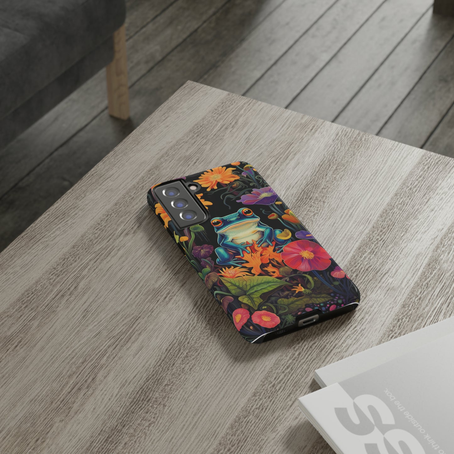 Floral Frogs Elegance Phone Case for Google Pixel, iPhone & Samsung Galaxy