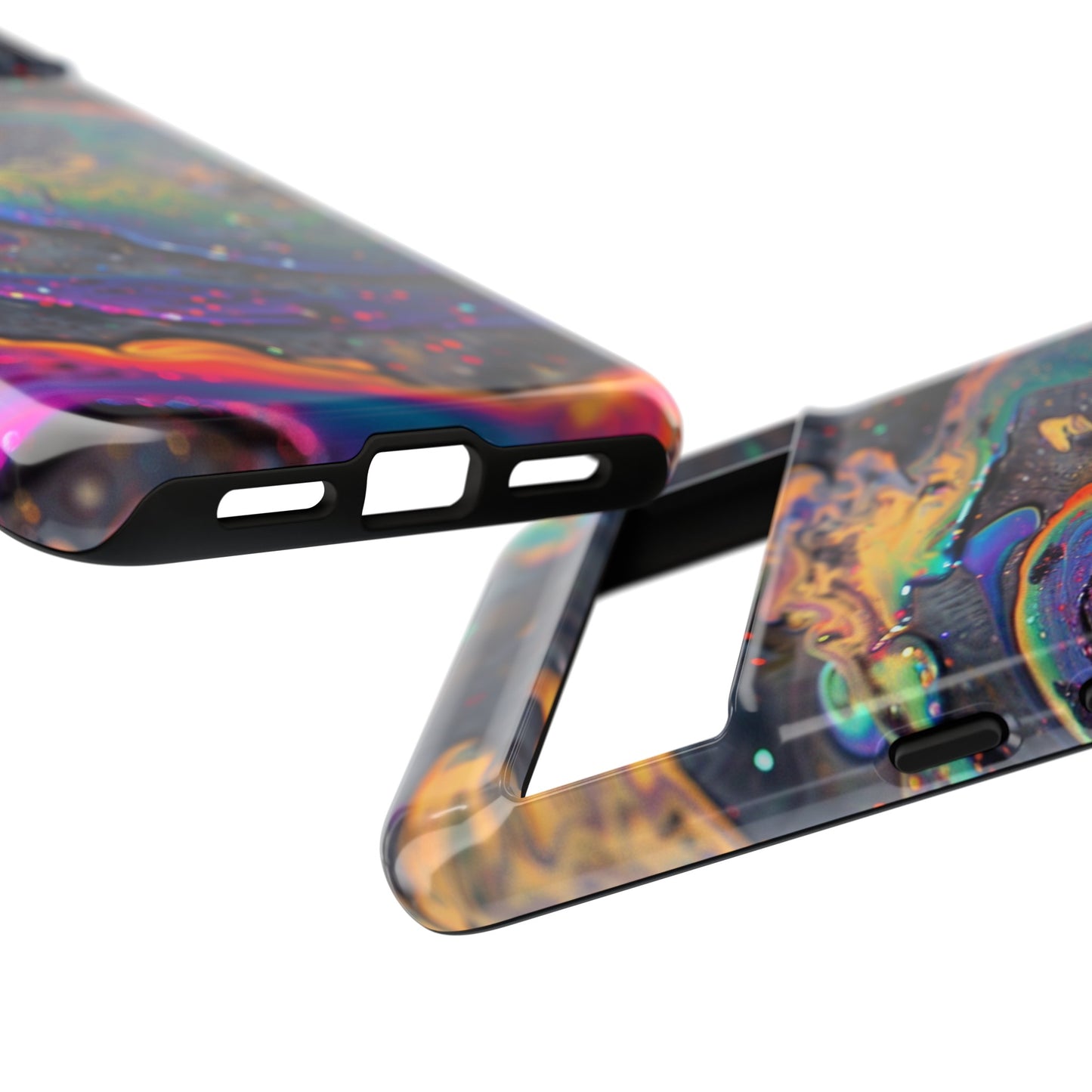 Opalescent Marbled Holographic Print Phone Case