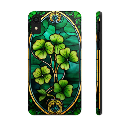 Lucky Charm: Four-Leaf Clover Phone Case | Symbol of Fortune for iPhone Models 11 through 14 Pro Max