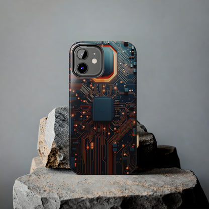 Neon Nexus: Cyberpunk Circuit Board | Futuristic Tech-Inspired iPhone Case