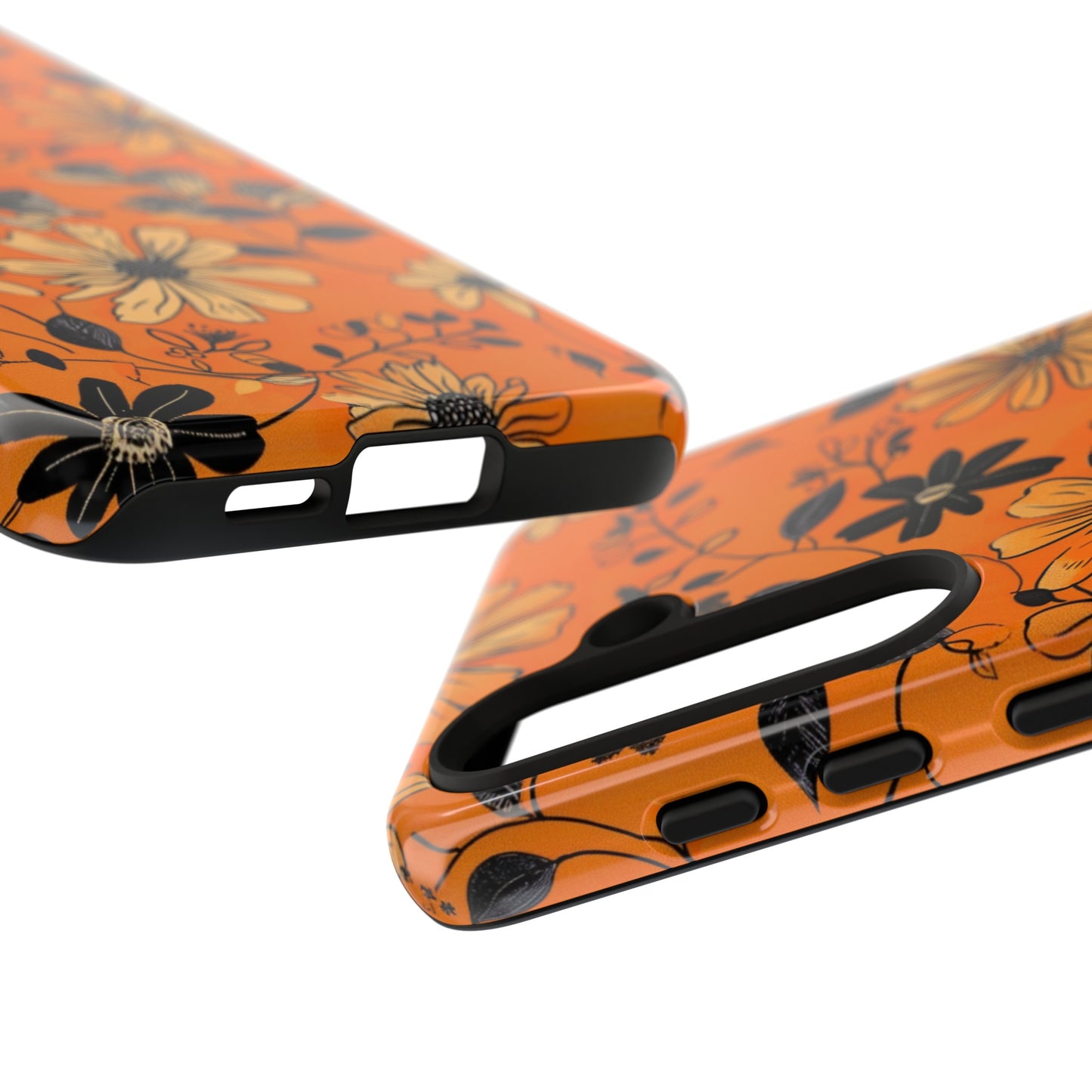 Orange Floral Phone Case Cute Summer Flower Aesthetic