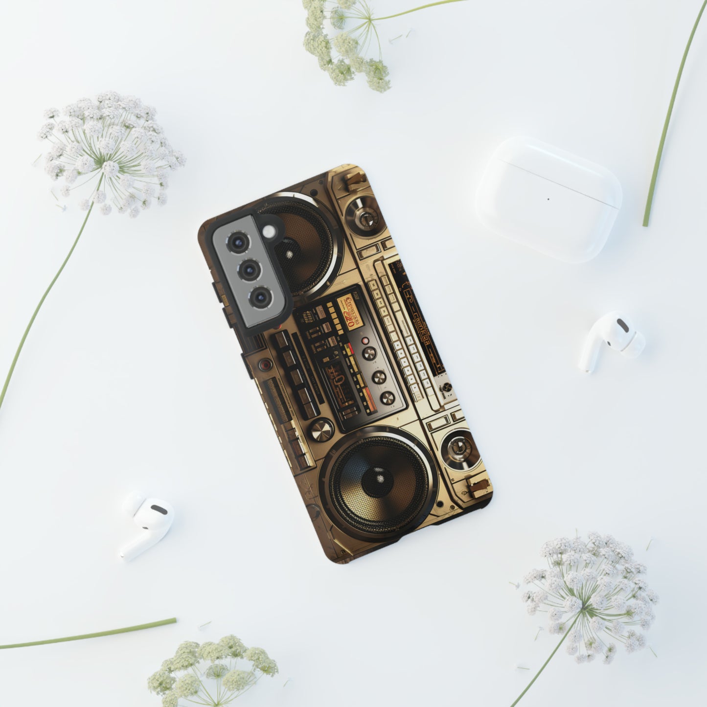 Urban Beats: Boombox Hip Hop Music Pixel Phone Case | Retro Rhythms for iPhone 15 Models