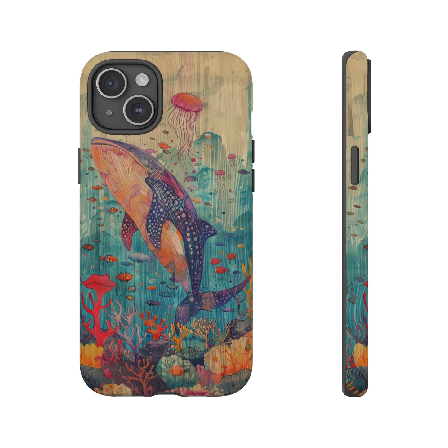 Whale Shark, Turtle, Manta Ray Phone Case