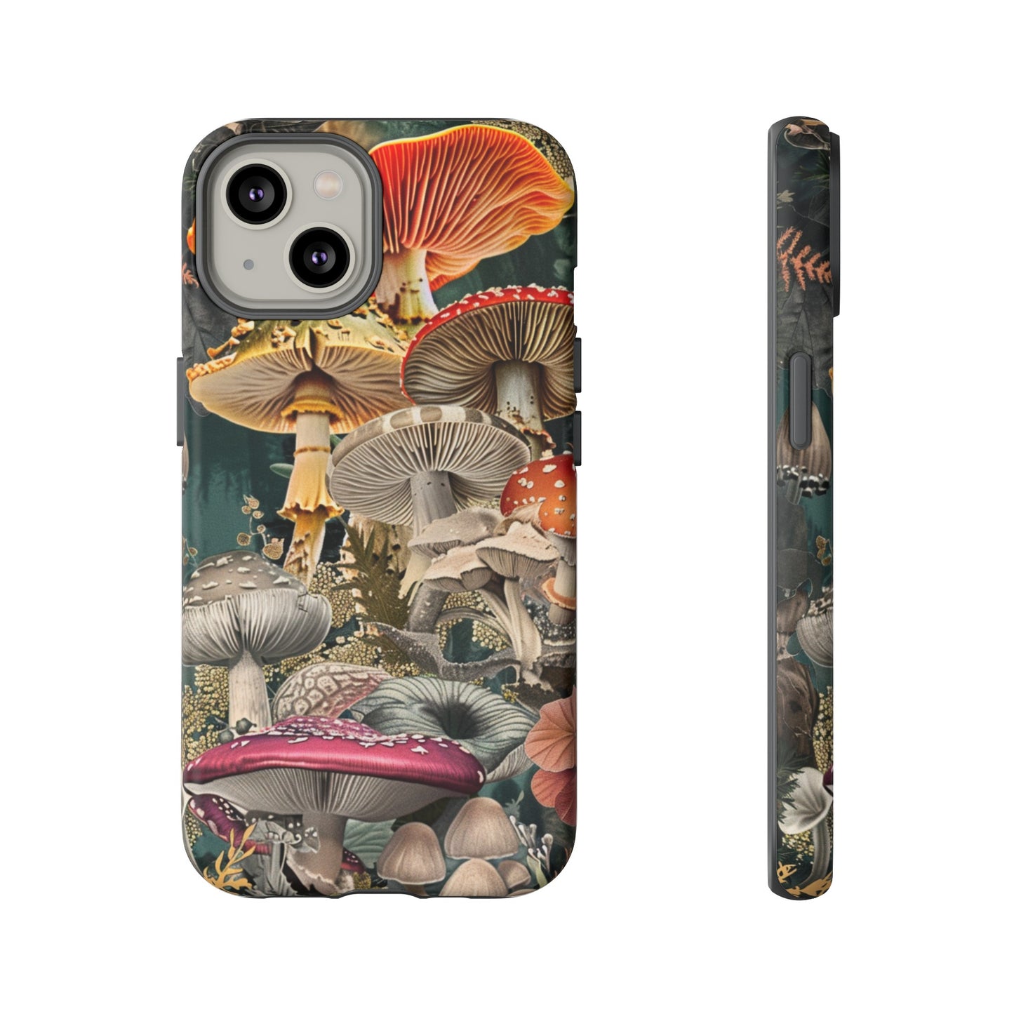 Vintage Illustration Mushroom Collage Phone Case