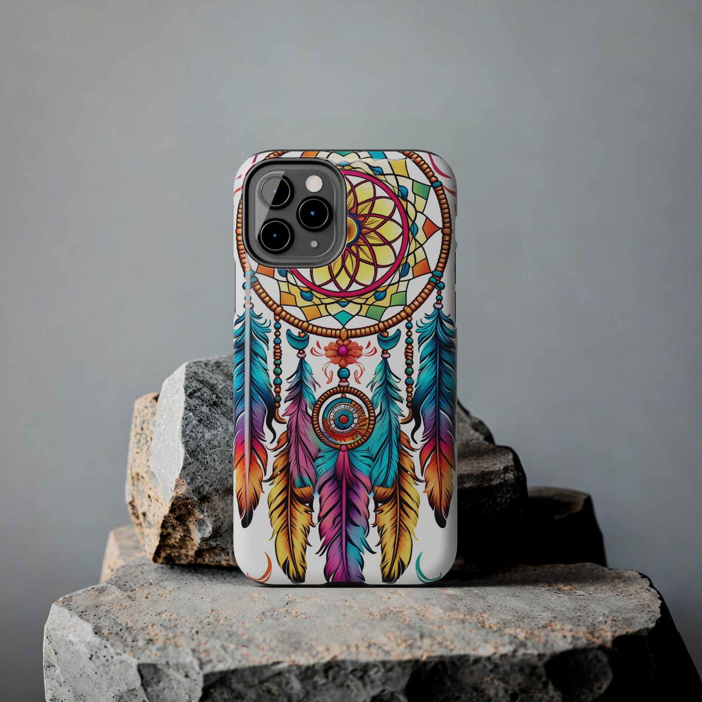 Psychedelic Native American Dreamcatcher iPhone Case | Fusion of Art and Cultural Heritage