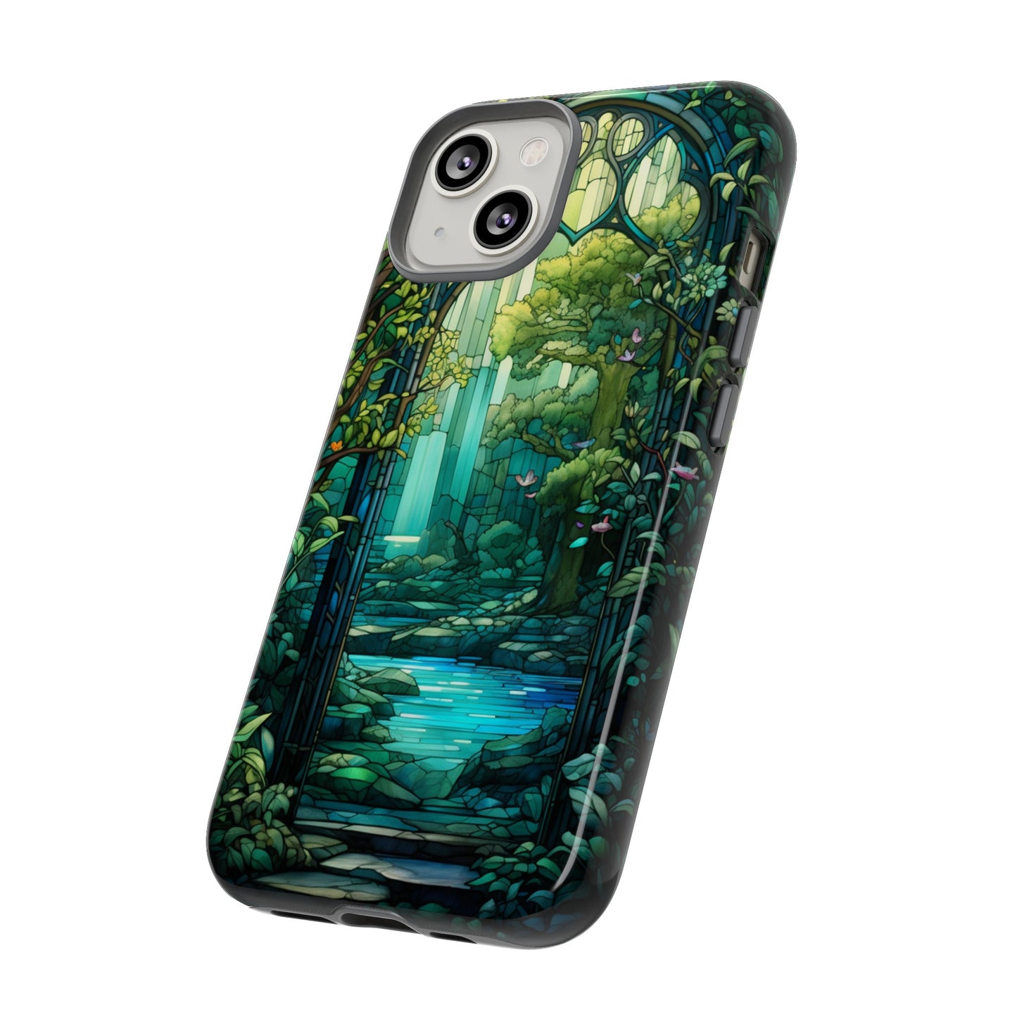 Colorful stained glass case for iPhone 14 Pro Max