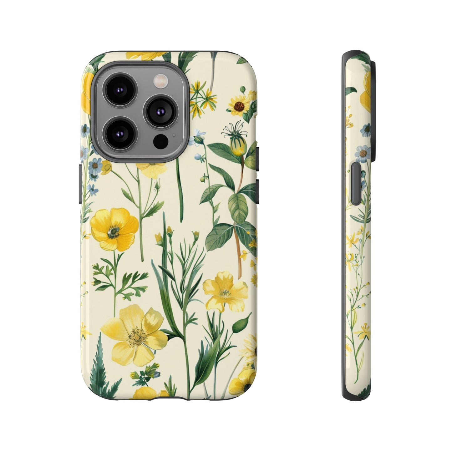 Floral Sage Yellow Wildflower Phone Case