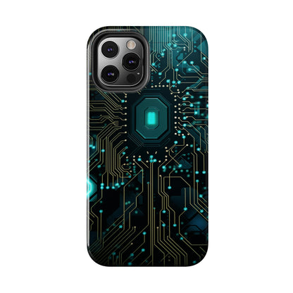 Neon Nexus: Cyberpunk Circuit Board | Futuristic Tech-Inspired iPhone Case