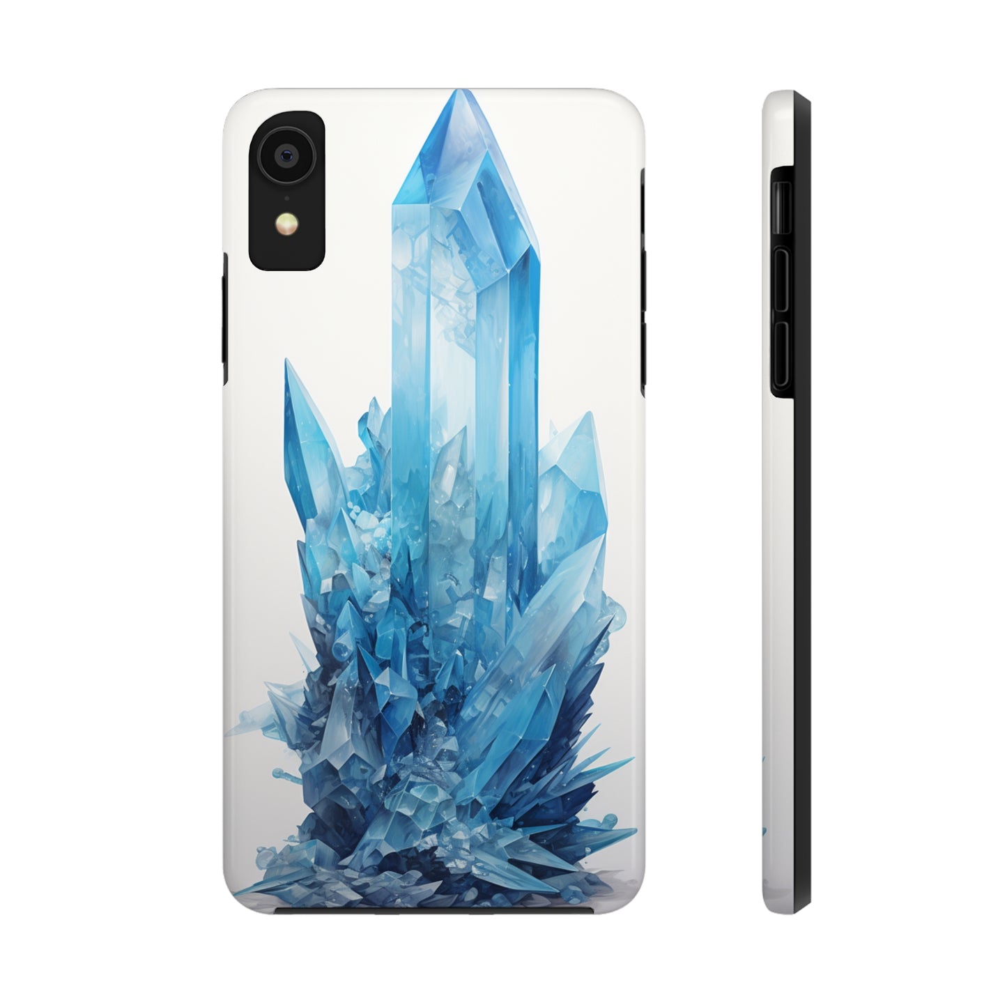 Healing Blue Crystal iPhone Case | Embrace Calmness and Serenity in a Stylish Package