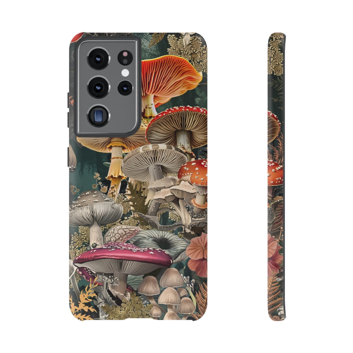 Vintage Illustration Mushroom Collage Phone Case