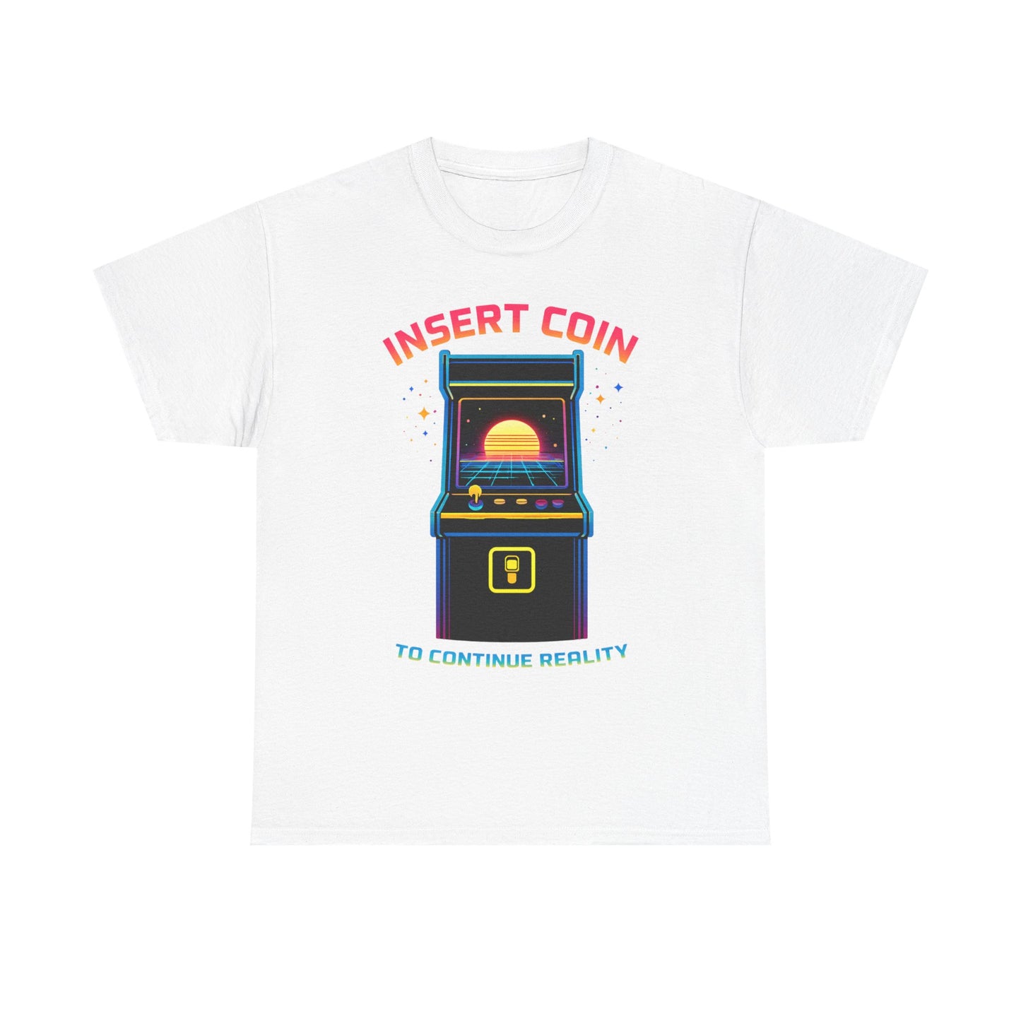 Insert Coin To Continue Reality Arcade Gaming T Shirt