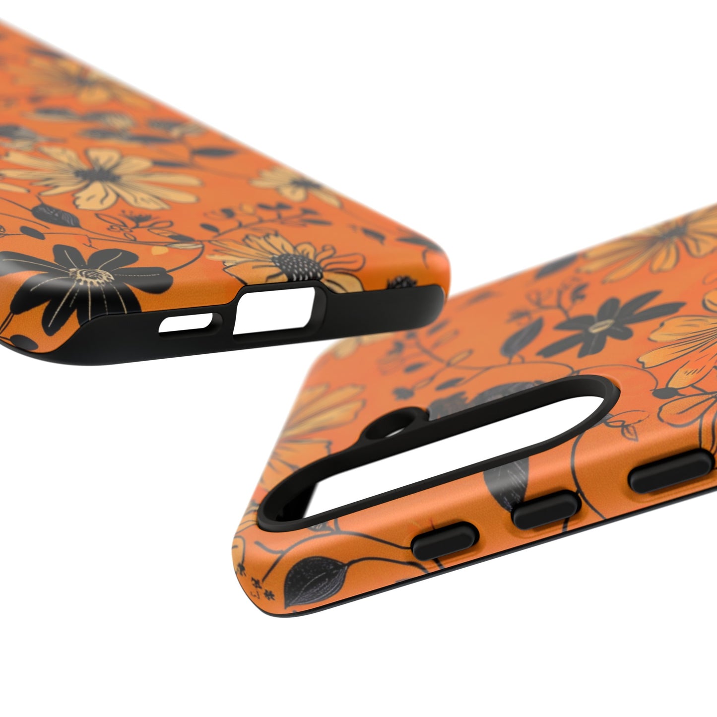 Orange Floral Phone Case Cute Summer Flower Aesthetic