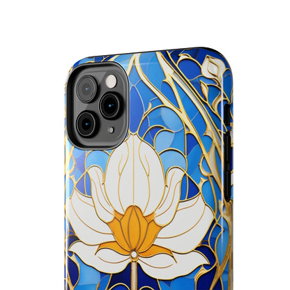 Art Deco Stained Glass iPhone Case | Vintage Floral Glamour, iPhone Case for Models 11 through 14 Pro Max