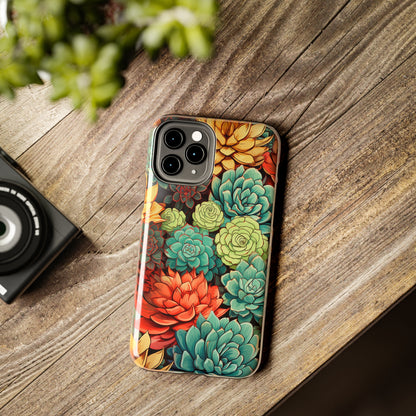 Succulent Desert Cactus Floral iPhone Case | Embrace the Beauty of Arid Elegance