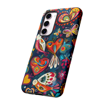 Bright Colorful Mexican Style Mural Painting Phone Case