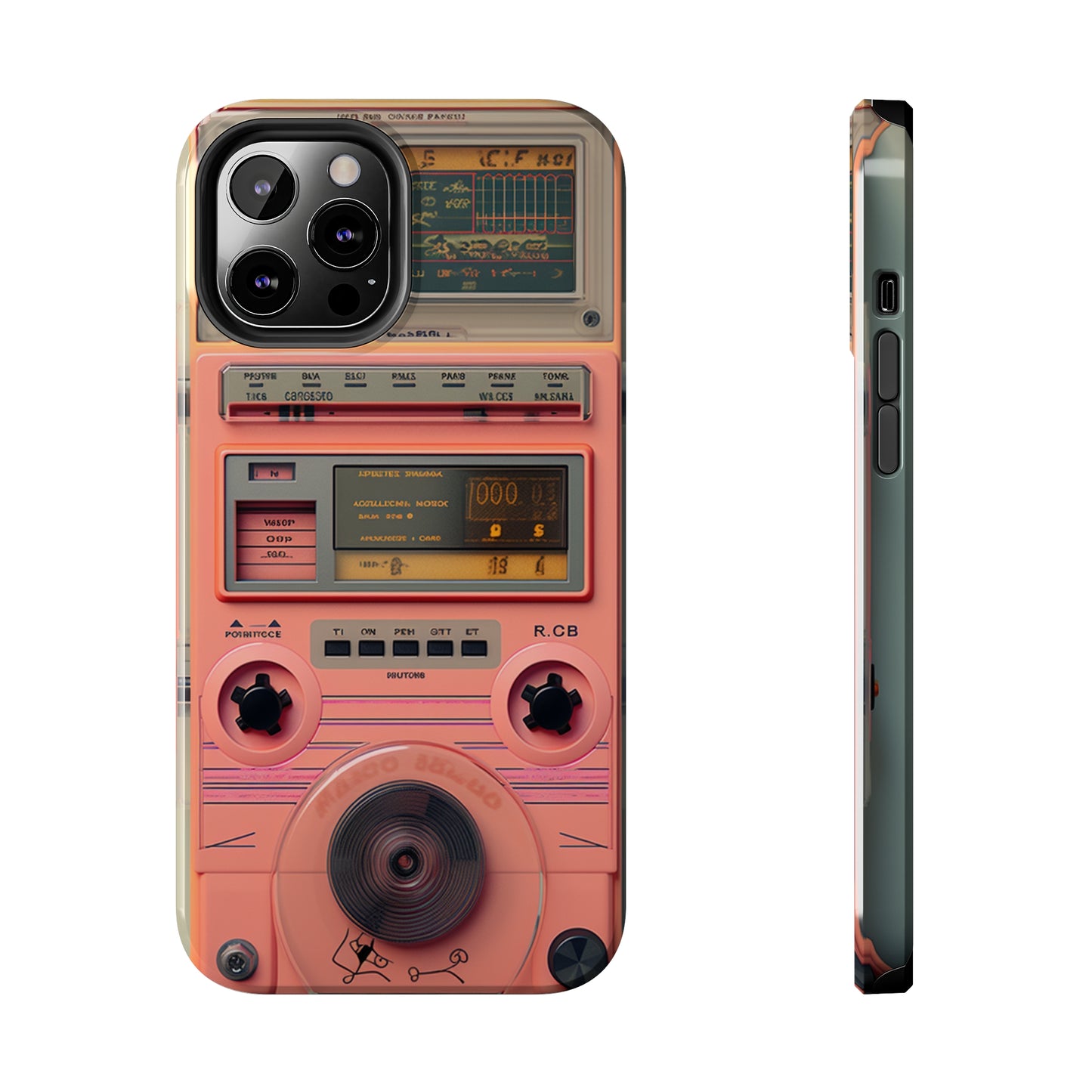 Cyberpunk Retro Walkman Nostalgia | Vintage Beats Revival iPhone Case