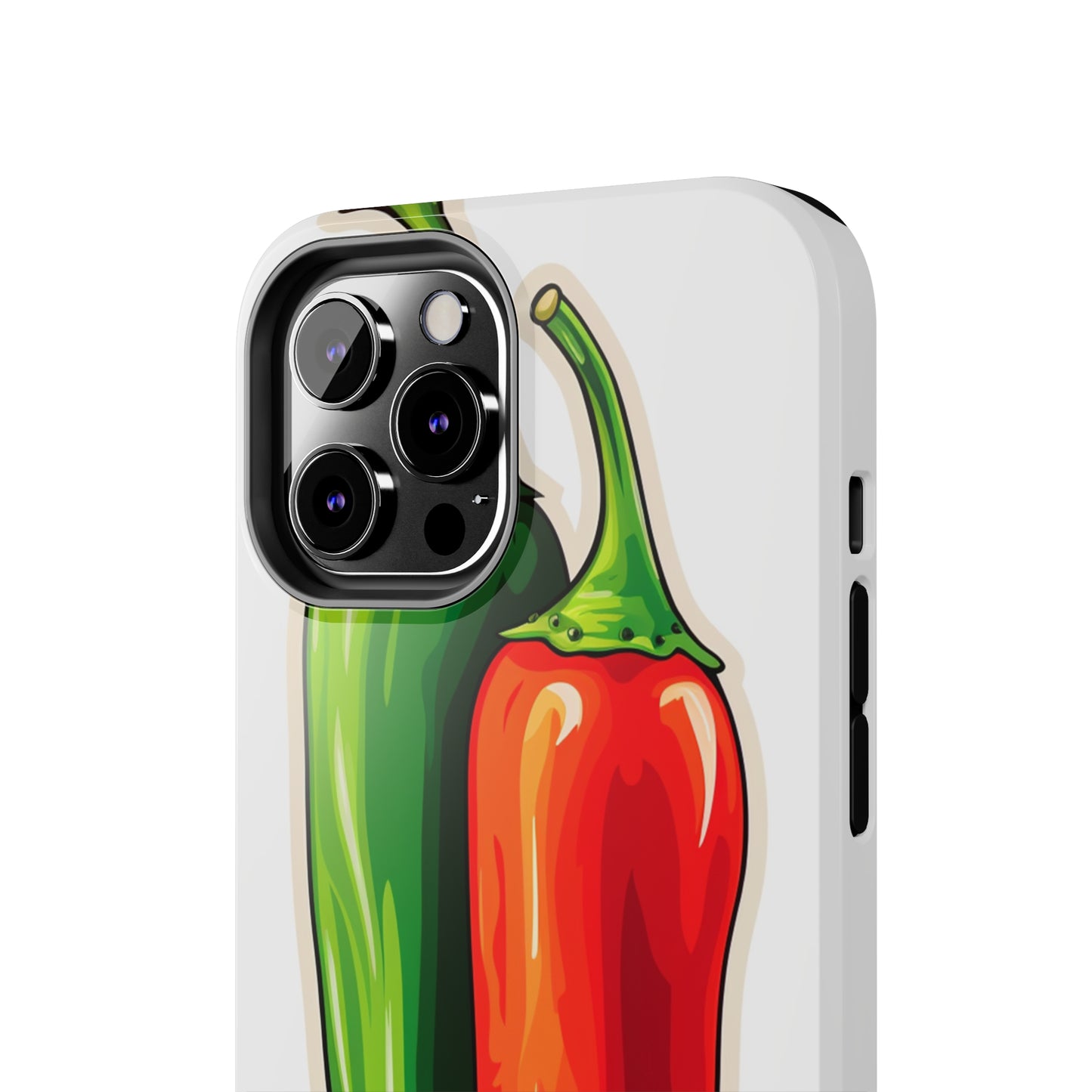 Green or Red Hot Chiles iPhone Case | New Mexico Fiery Flavors for Spice Lovers