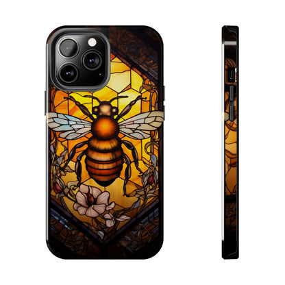 Stained glass Honey Bee iPhone Case | Embrace the Sweetness of Nature's Workers