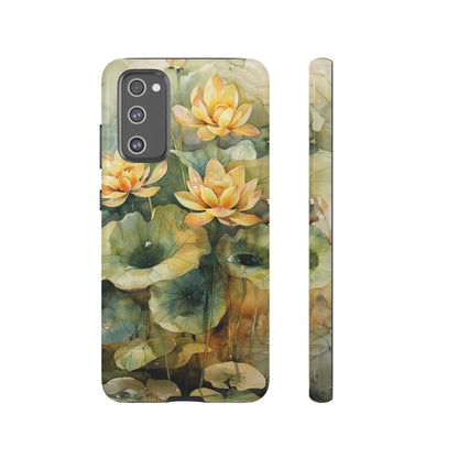 Zen Lotus Watercolor Painting iPhone 15 Case