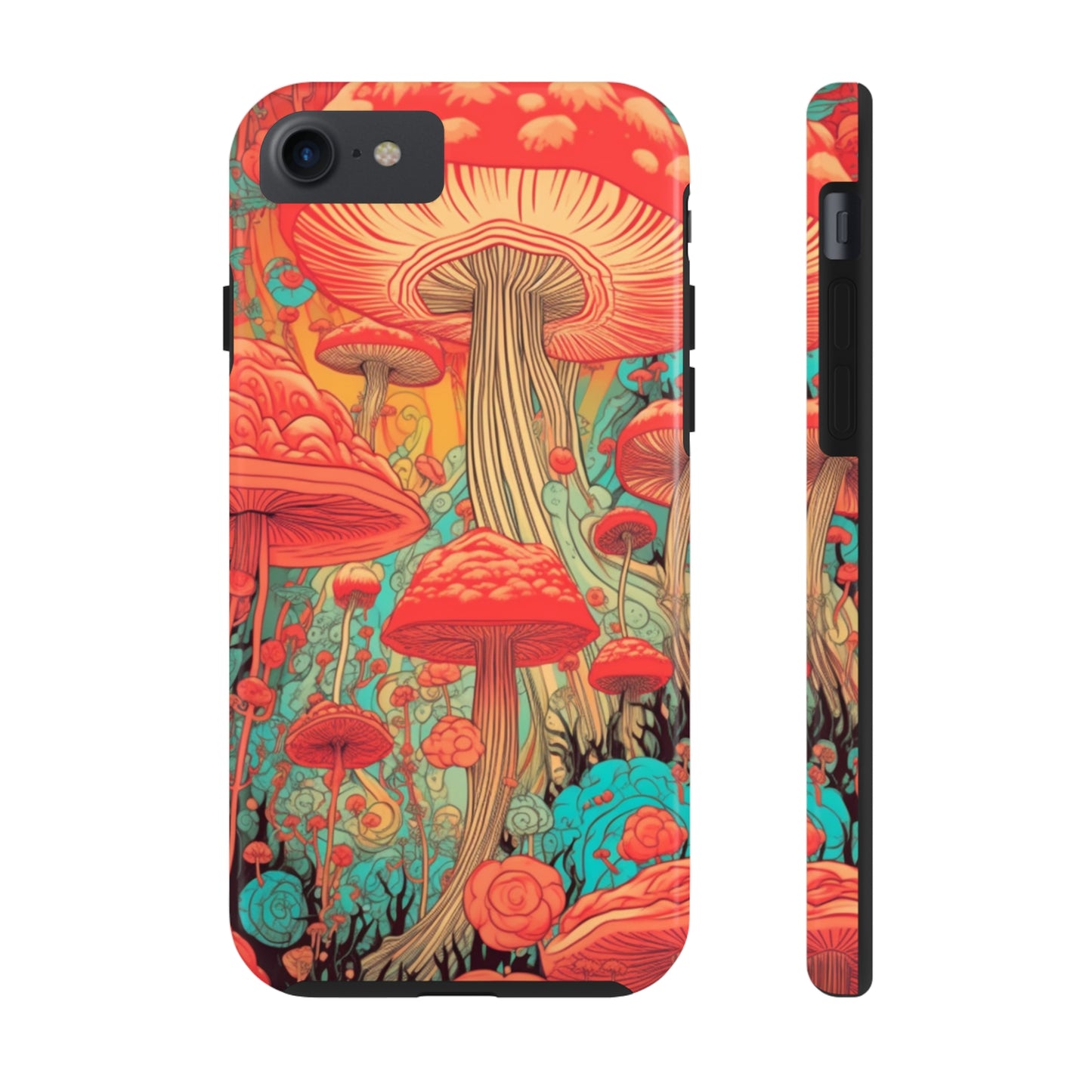 Trippy Magic Mushroom Tough iPhone Case | Embrace the Psychedelic Art