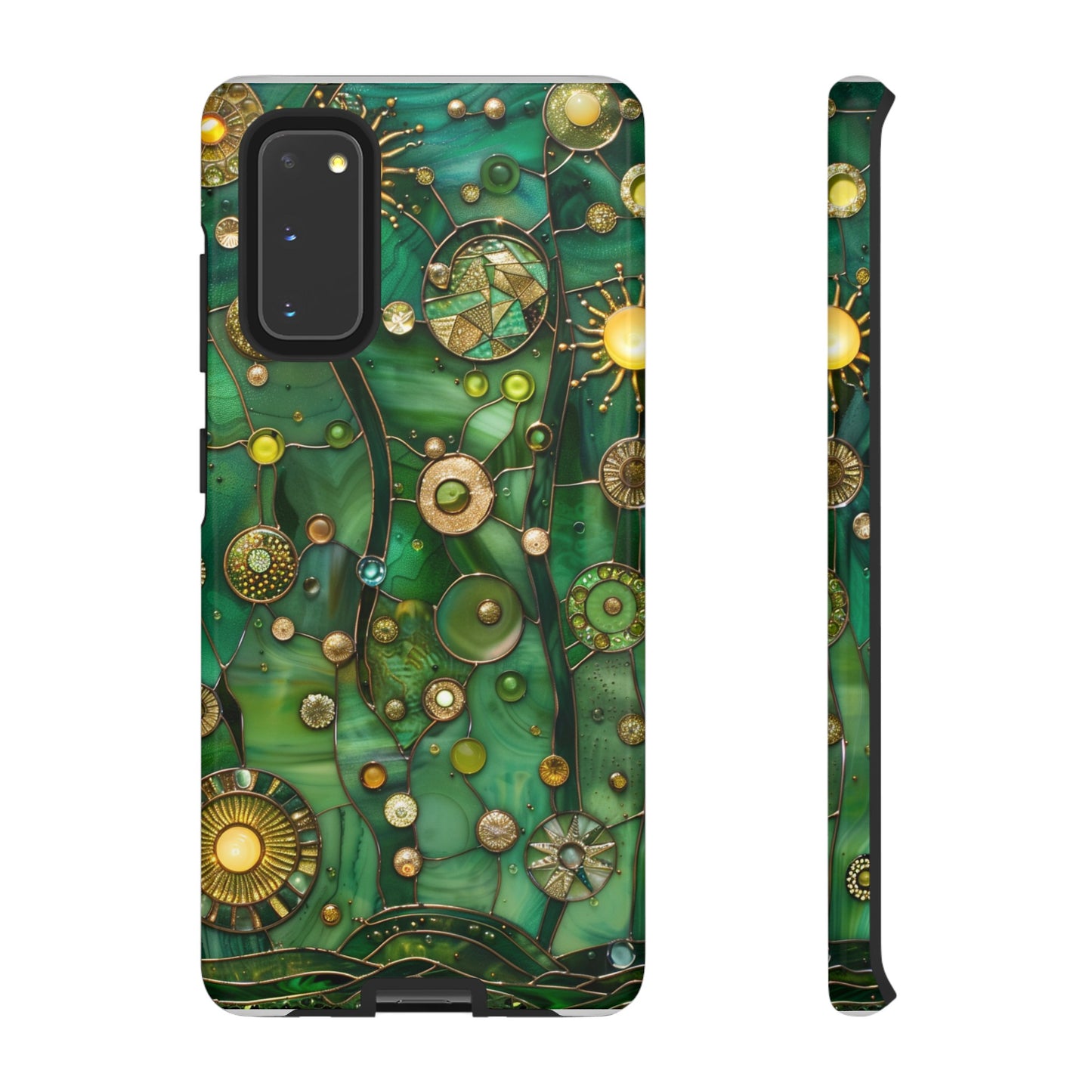 Green Celestial Stained Glass Mosaic Phone Case