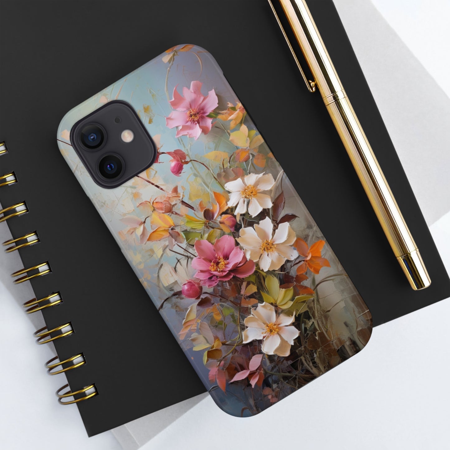 Floral Bliss Tough iPhone Case | Impact Resistant Phone Cover