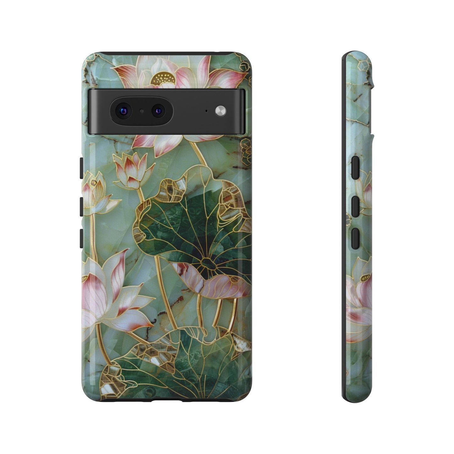 Elegant Floral Phone Case - Tough Cases with Lotus Design