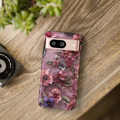 Coquette Aesthetic Floral Art Phone Case