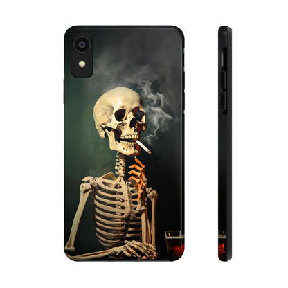 Smoking Skull iPhone Case | Edgy Style with a Mysterious Vibe for iPhone 11, 12, 13, 14, SE 2020 & Mor