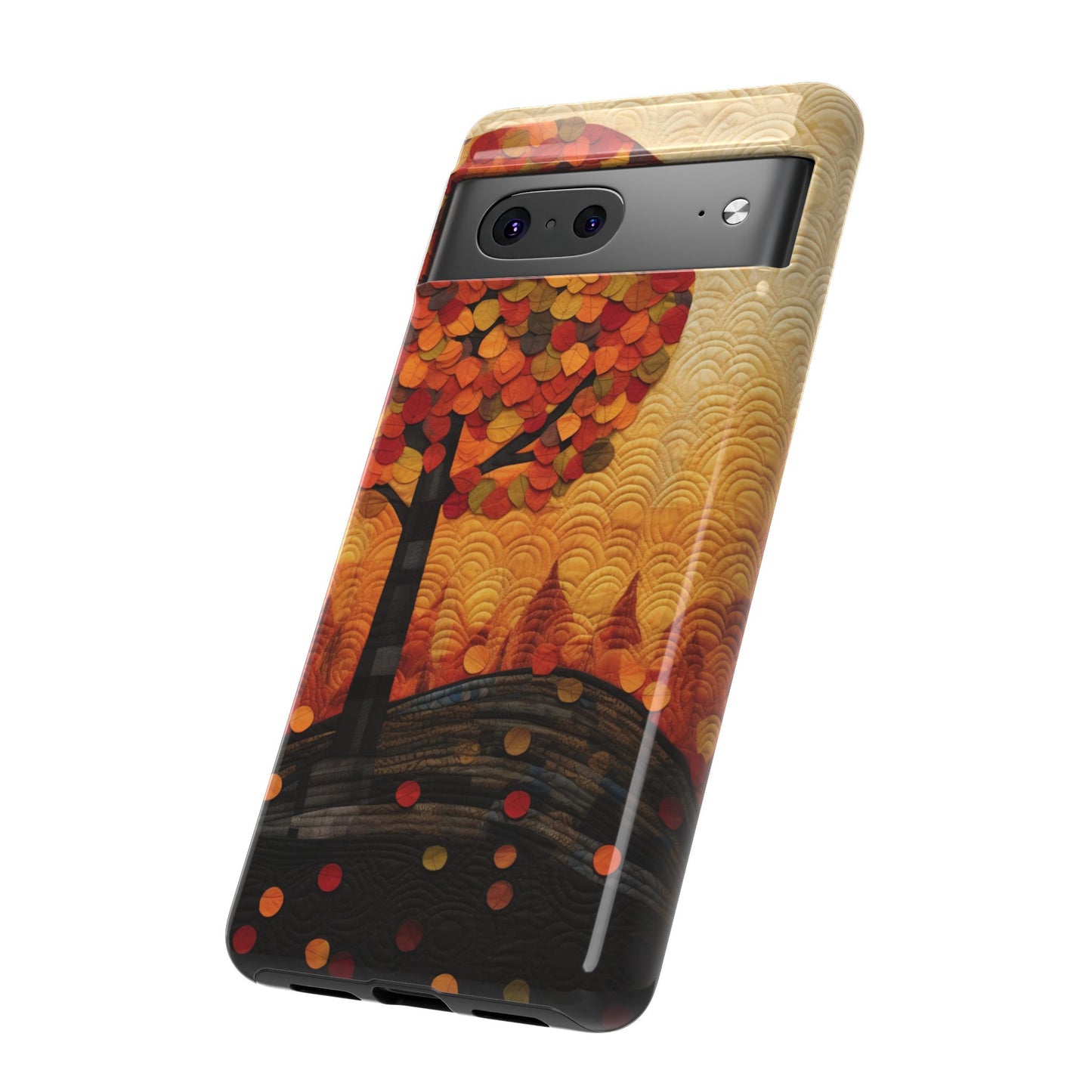 Autumn iPhone Case, Forest Embroidered Style Phone Case