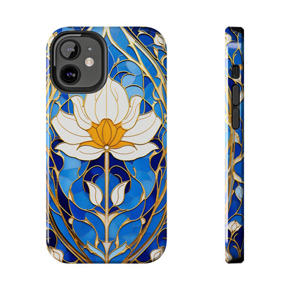 Art Deco Stained Glass iPhone Case | Vintage Floral Glamour, iPhone Case for Models 11 through 14 Pro Max