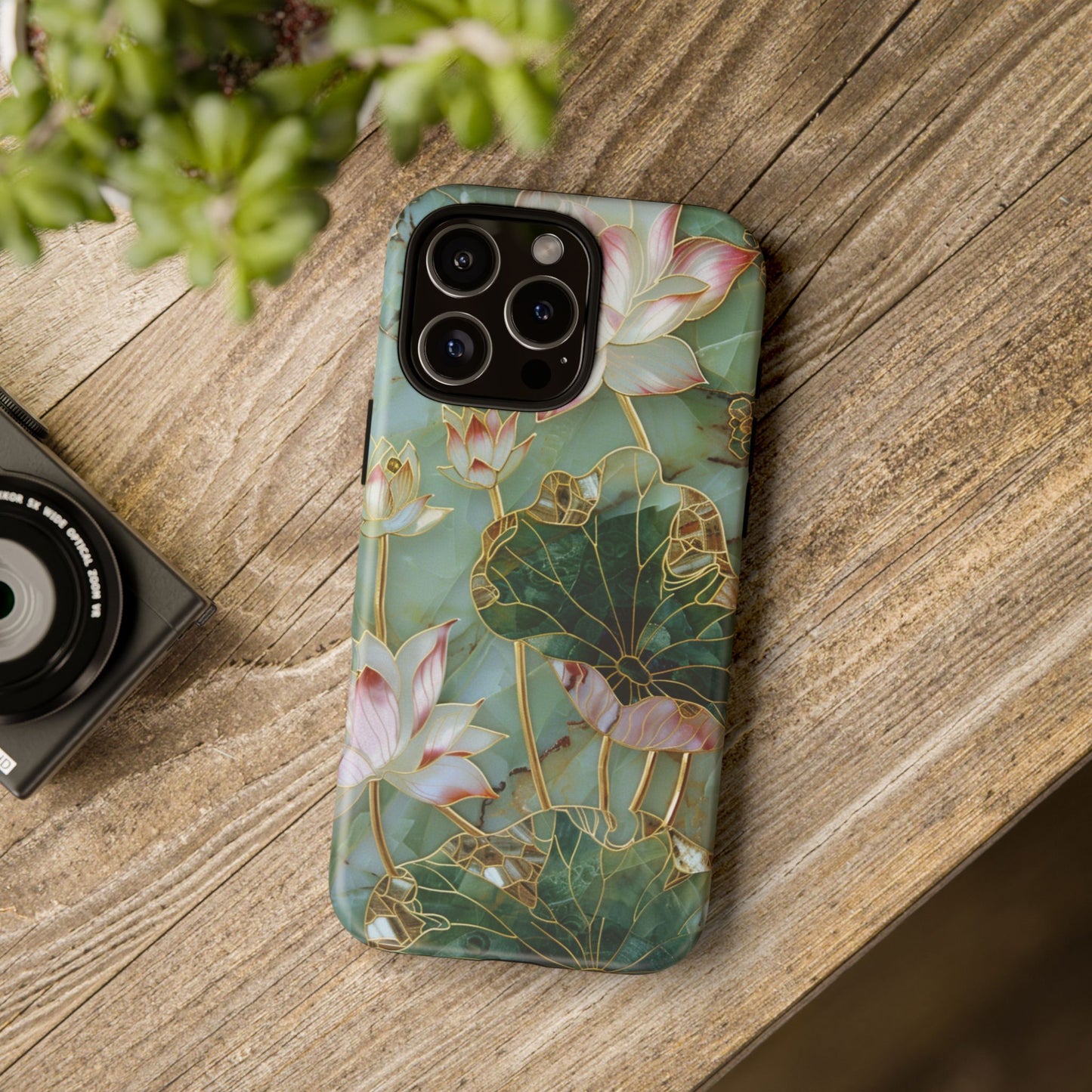 Elegant Floral Phone Case - Tough Cases with Lotus Design