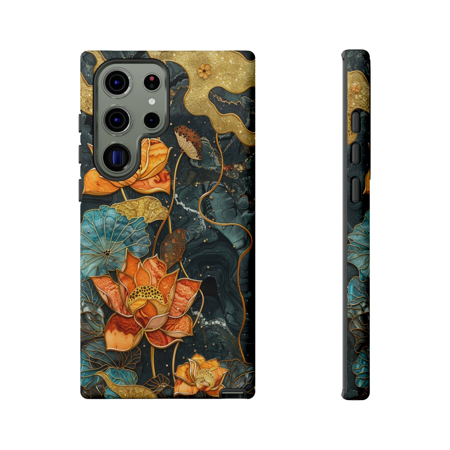 Chiyogami Floral Scroll Work Phone Case