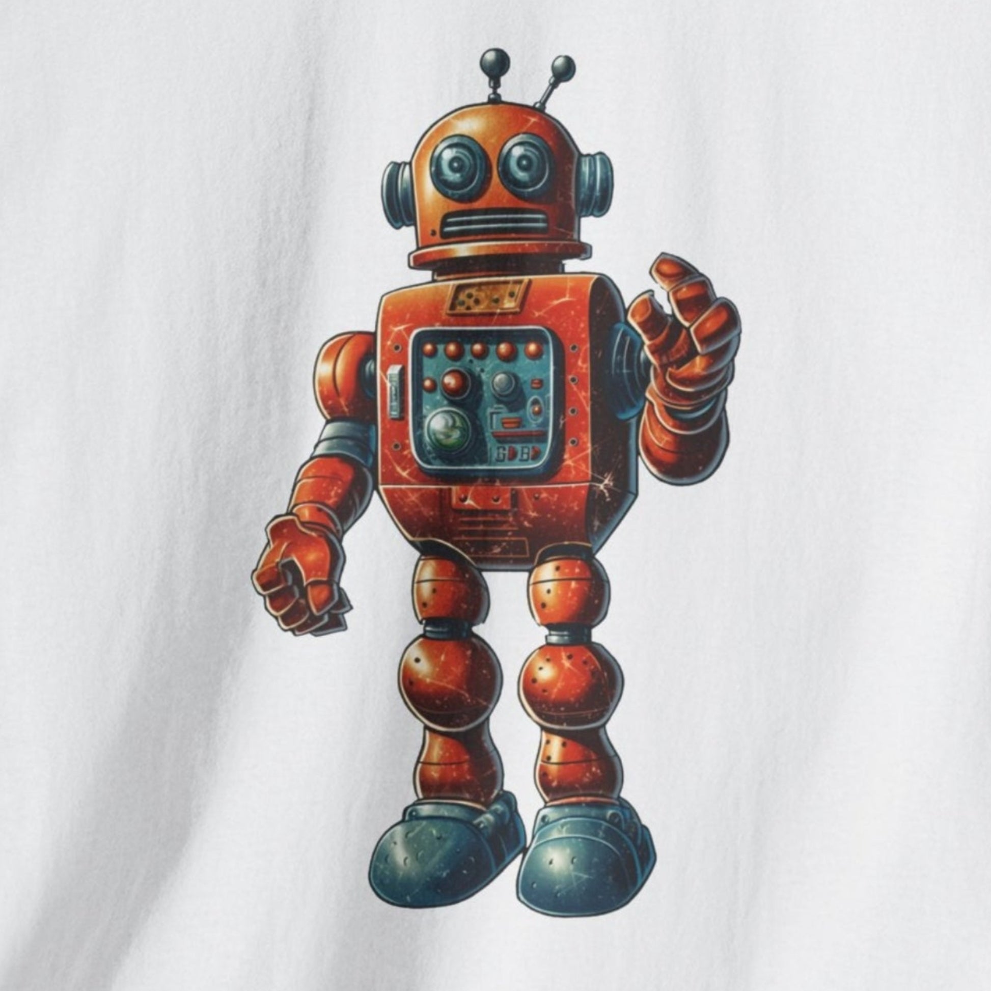 vintage robot retro sci fi t shirt