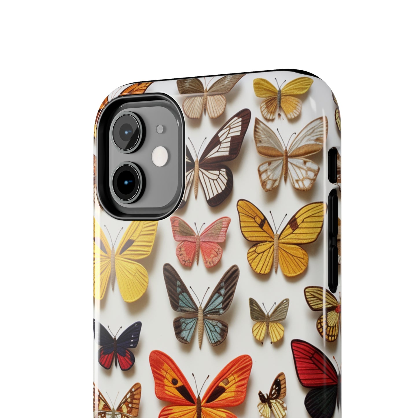 Elegant Embroidery: Delicate Butterfly iPhone Case – Crafted with Precision