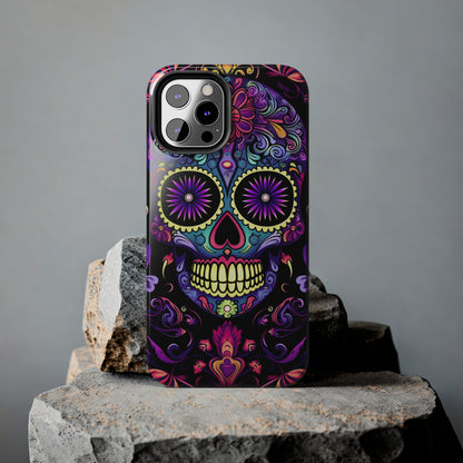 Sugar Skull iPhone Case | Dia de los Muertos Tough Case for iPhone 11, 12, 13