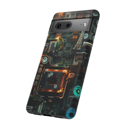 Circuit Board Themed Tough Phone Case