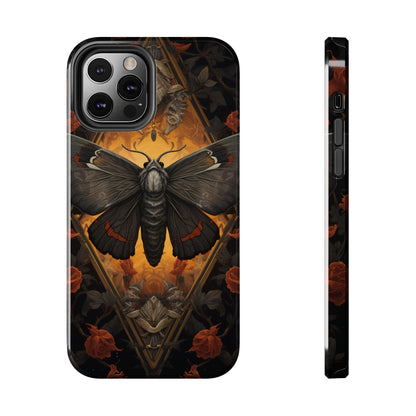 iPhone Case | Lost in Thought: Dark Academia Moth iPhone Tough Case