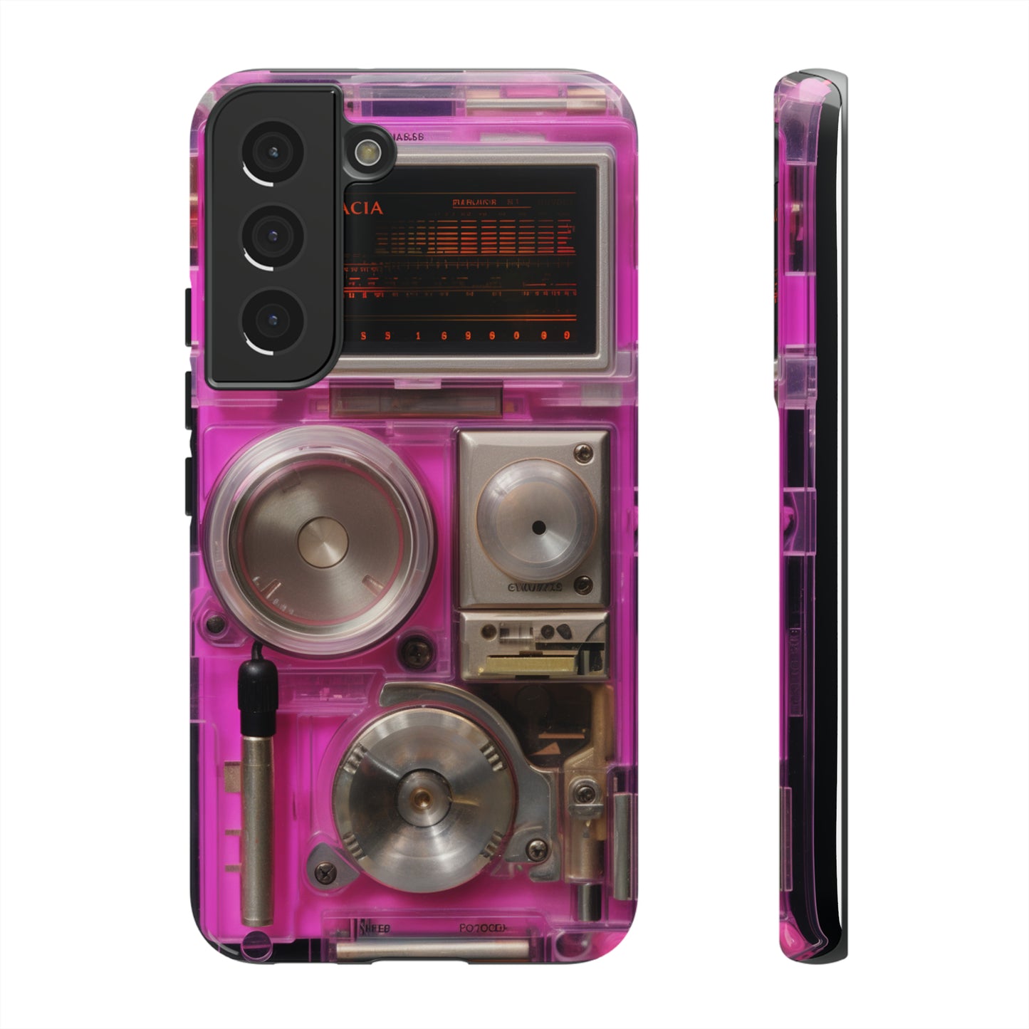 Cyberpunk Techno Gadget Walkman: Retro-Futuristic Premium Tough Phone Case | Iconic Style for iPhone, Samsung Galaxy, and Google Pixel