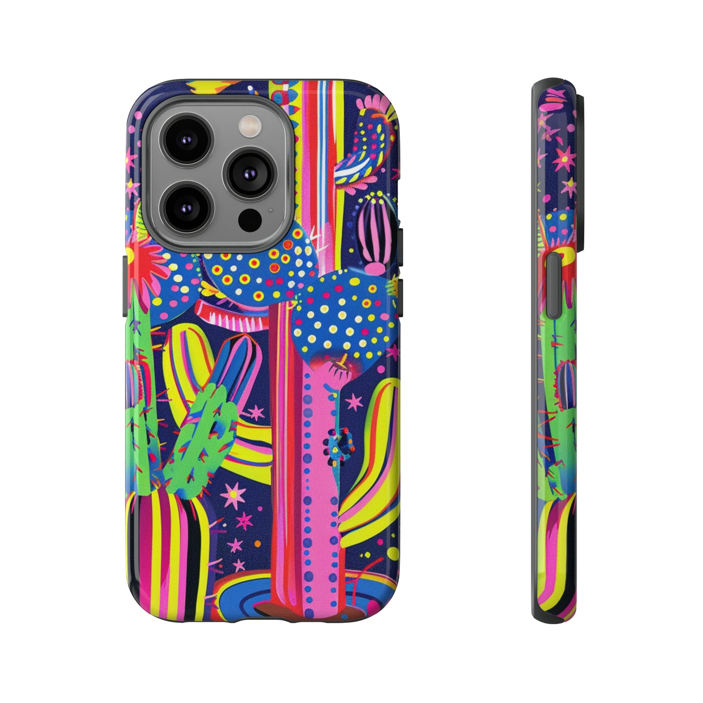 Retro 1960s Psychedelic Cactus Flowers Phone Case