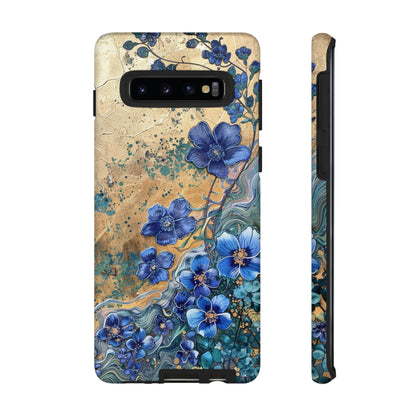 Forget Me Nots Vintage Color Splash Floral Design Phone Case