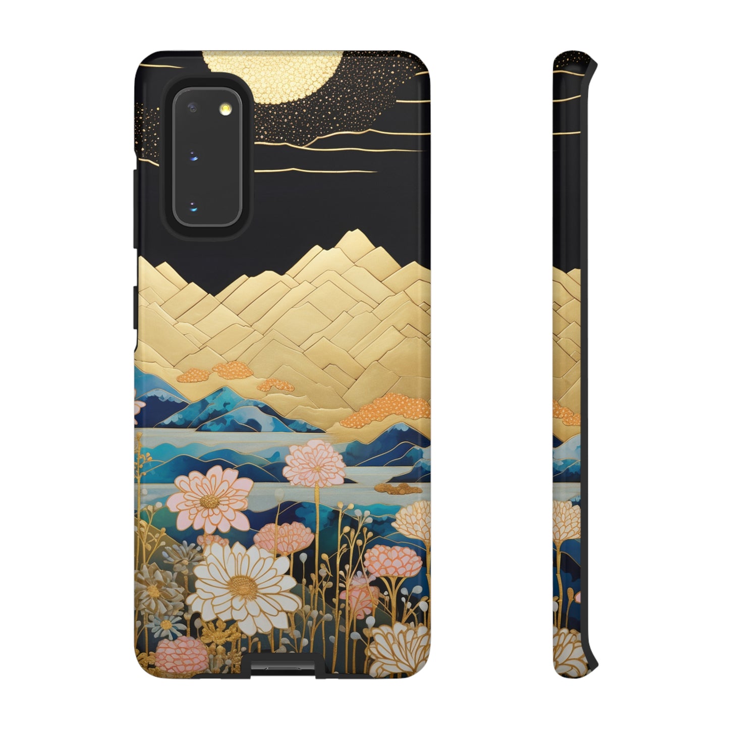 Chiyogami Floral Tough iPhone Case Galaxy S23 S22 S21 S20 Plus Ultra | Iphone 14 13 12 11 8 Pro Max Mini | Pixel 7 6 Pro 5 | Japanese Boho