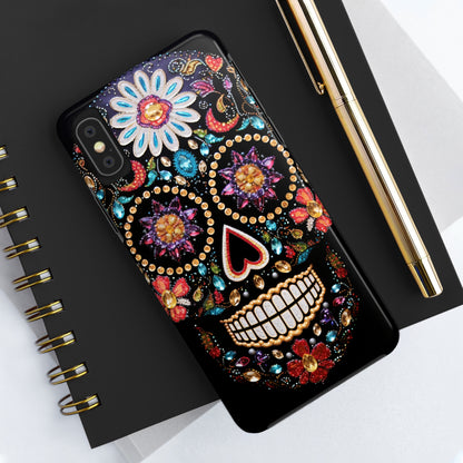 Sugar Skull iPhone Case | Dia de los Muertos Design for Apple iPhone | Halloween Aesthetic