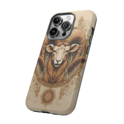 Aries Astrology Stained Glass Phone Case