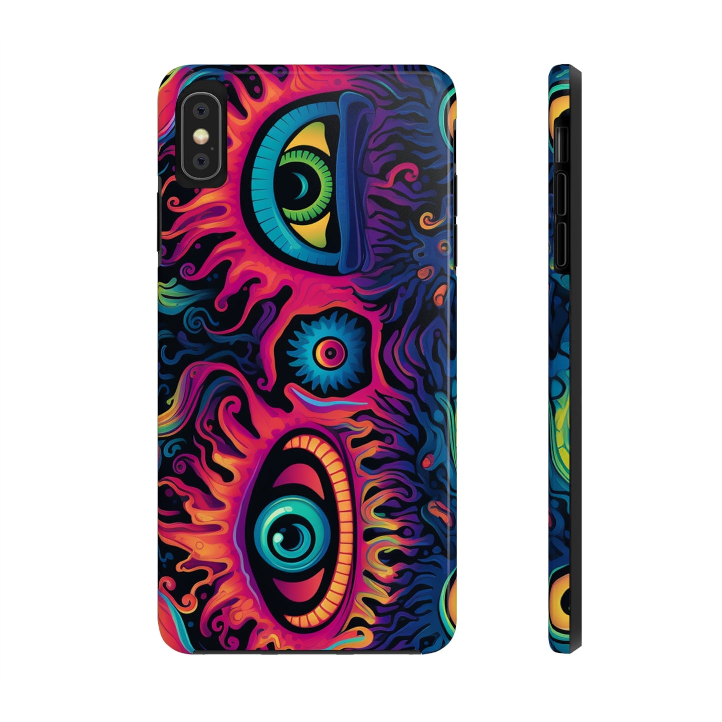 Psychedelic Art: The Eyes Upon Us iPhone Case | Embrace the Mystique of Trippy Visuals